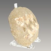 Gold stone on acrylic stand